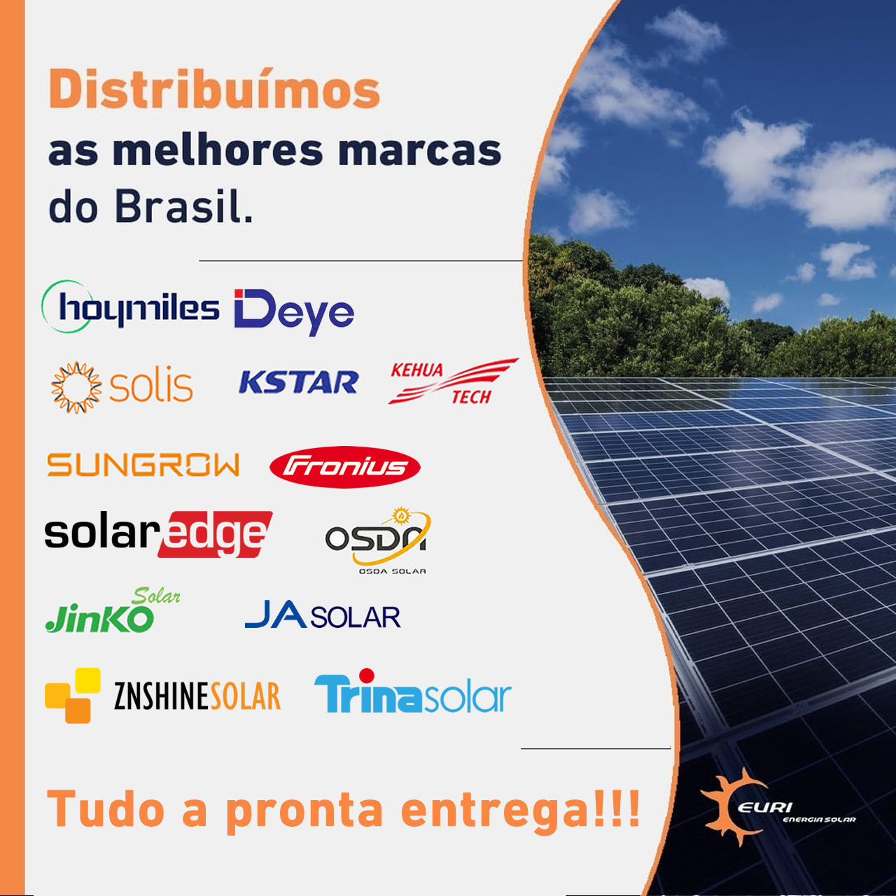 Distribuidor de painel solar no Brasil